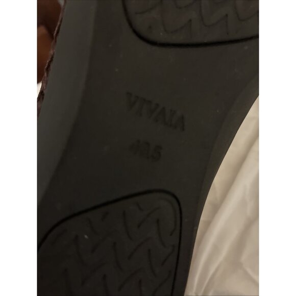 Vivaia New Solid Chocolate Brown Fabric Woven Flats Sustainable 10.5 - Picture 6 of 7